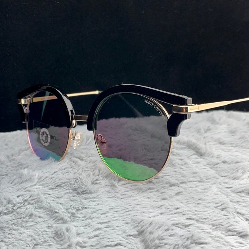 Juicy Couture Black/Gold Cat Eye Sunglasses NWT SG109 - Picture 3 of 11